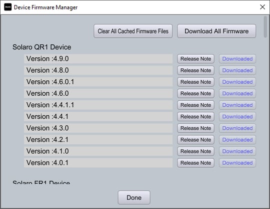 Xilicaデバイス ファームウェアのアップデート方法2